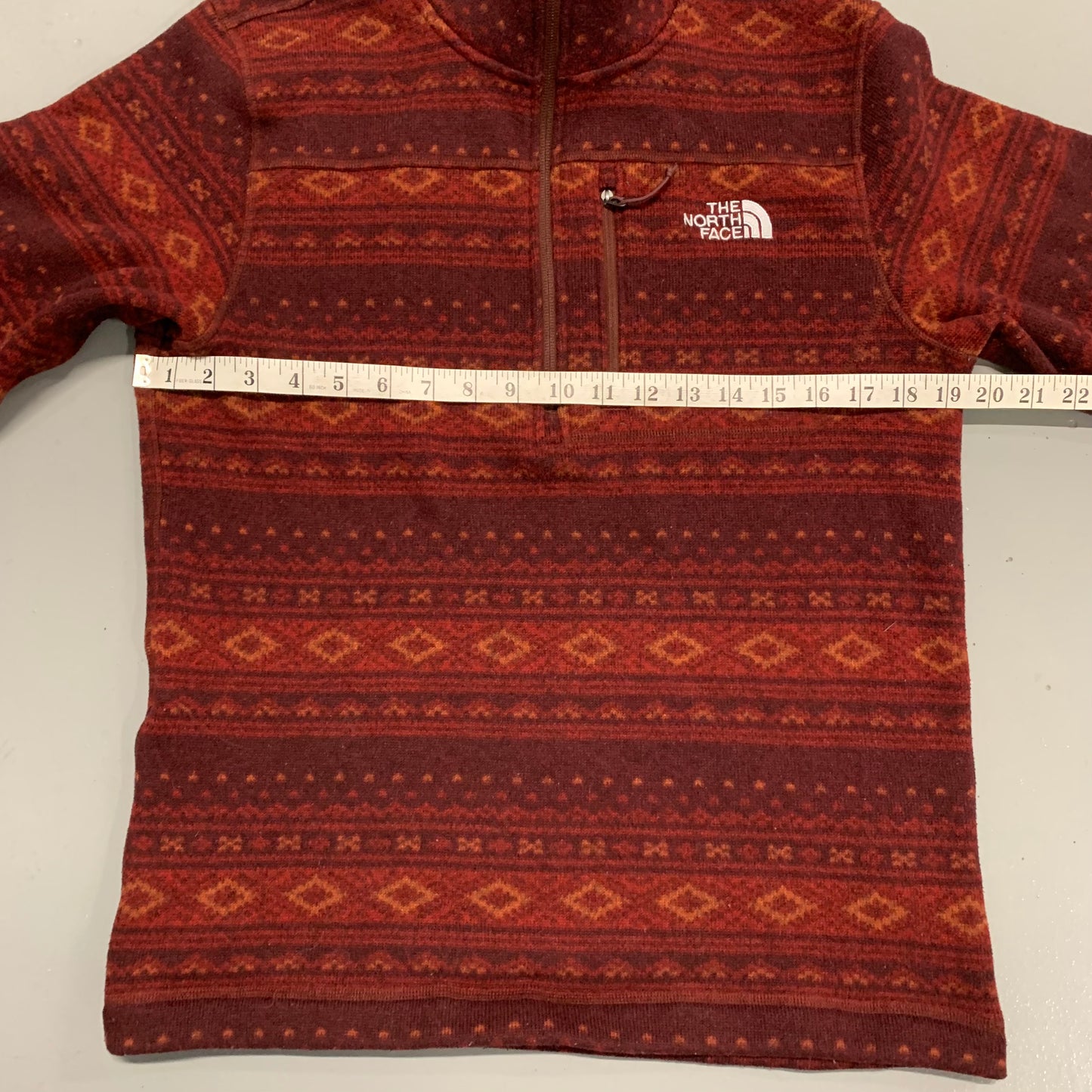 North Face 1/4 Zip Aztec M