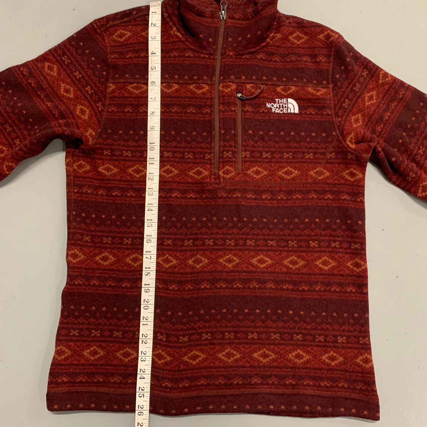 North Face 1/4 Zip Aztec M