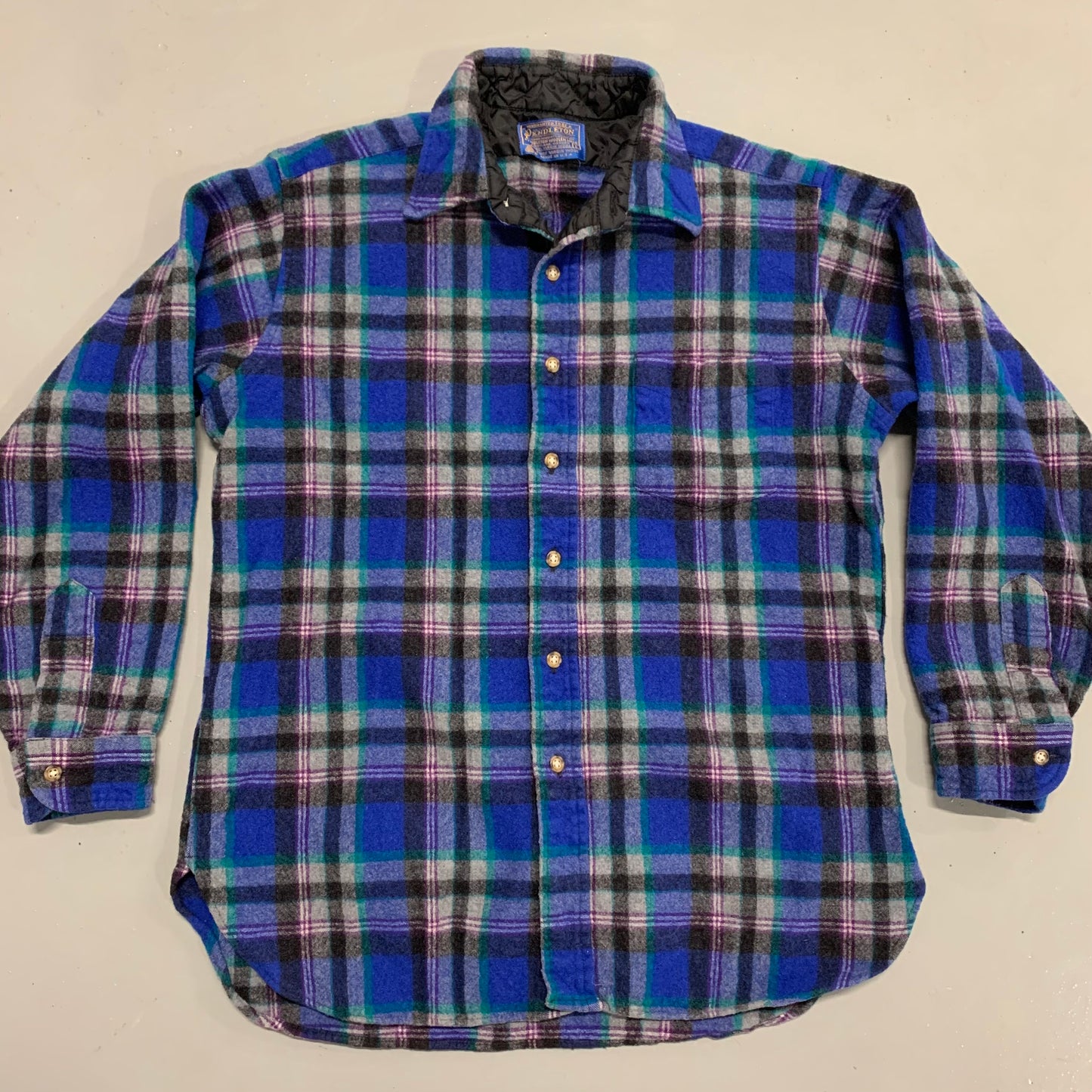 Pendleton Wool Flannel Blue L