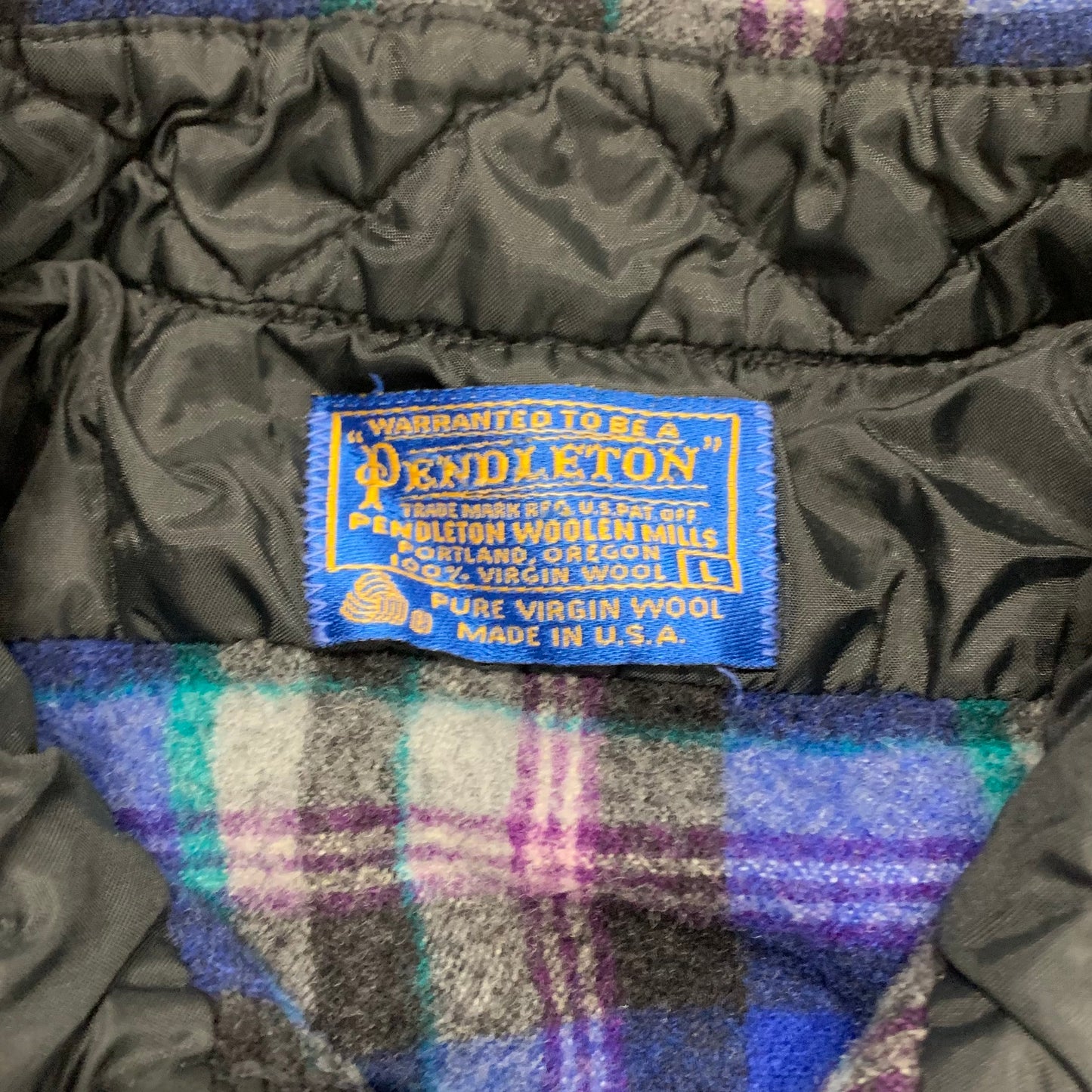 Pendleton Wool Flannel Blue L