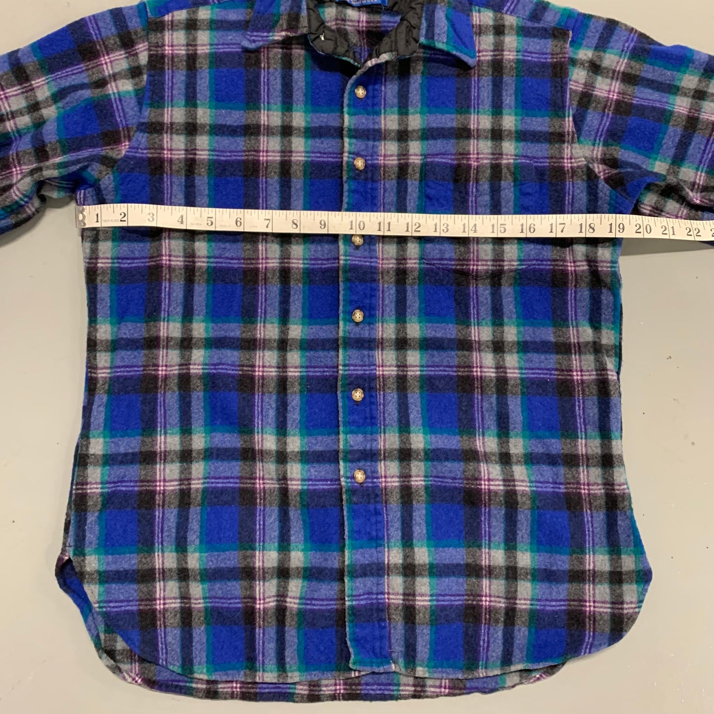 Pendleton Wool Flannel Blue L