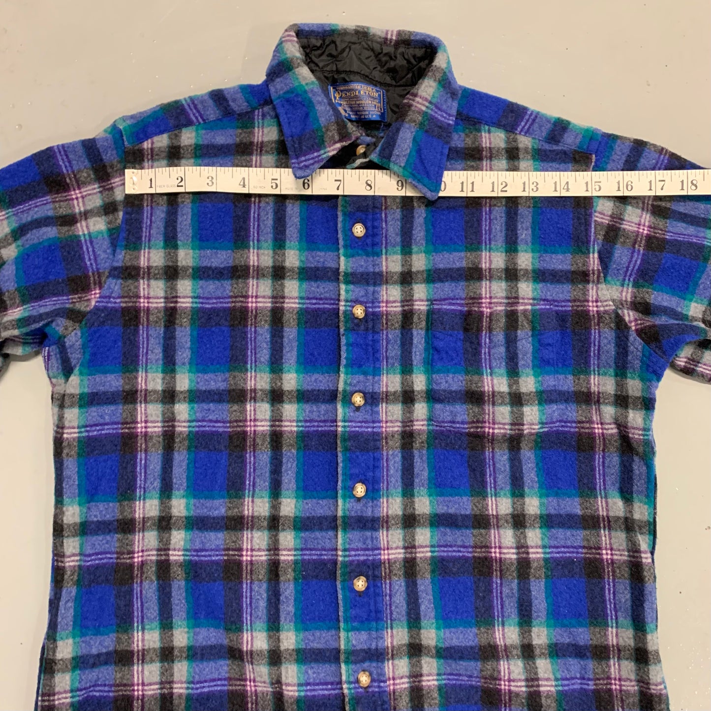 Pendleton Wool Flannel Blue L