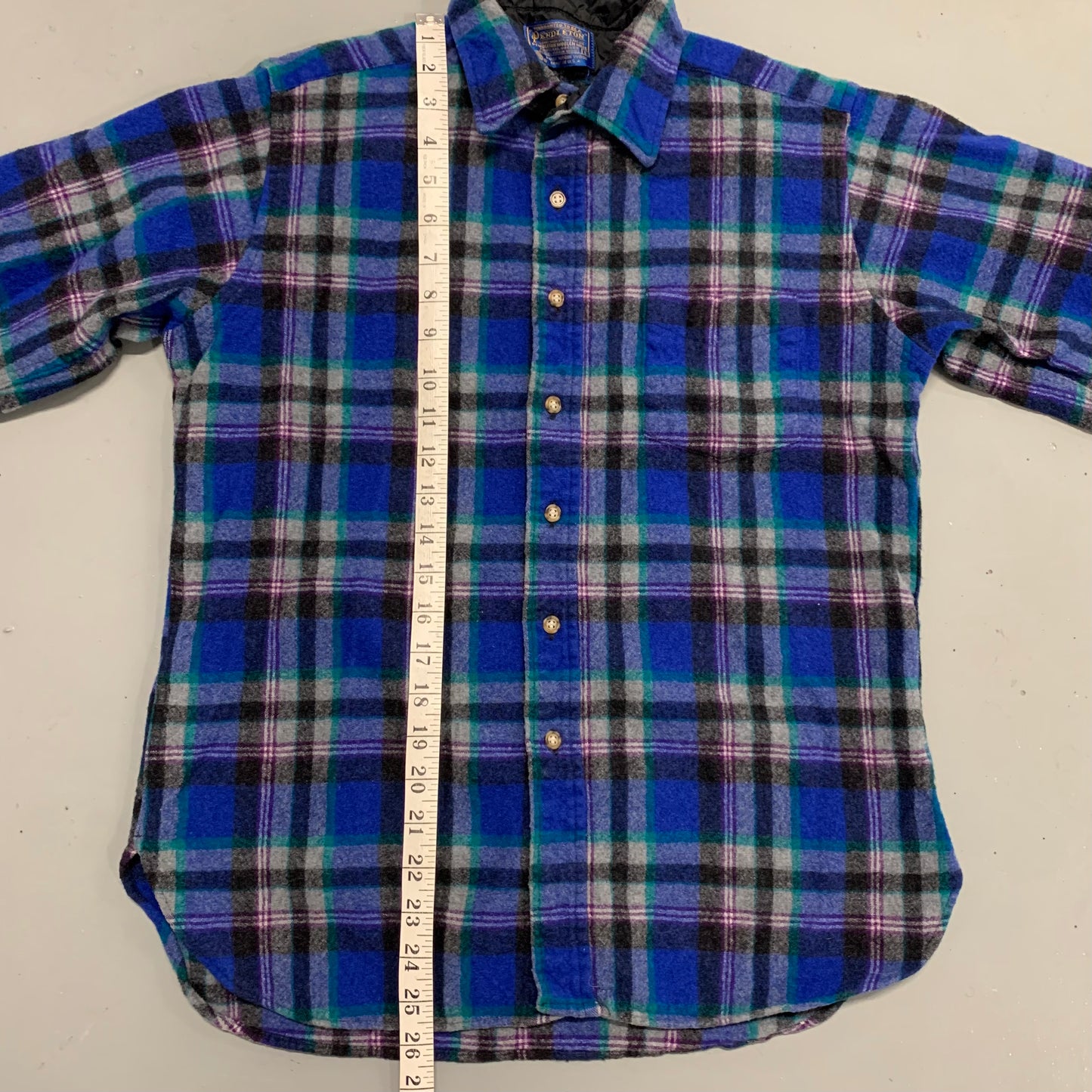 Pendleton Wool Flannel Blue L