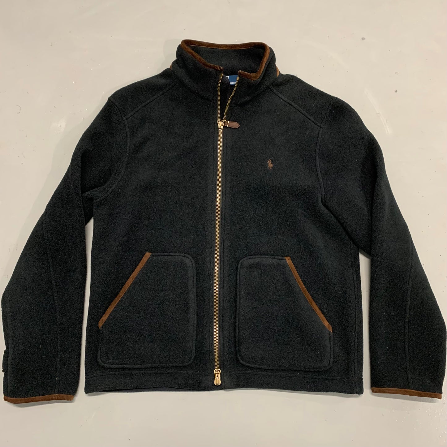 Polo RL Leather Trim Fleece L