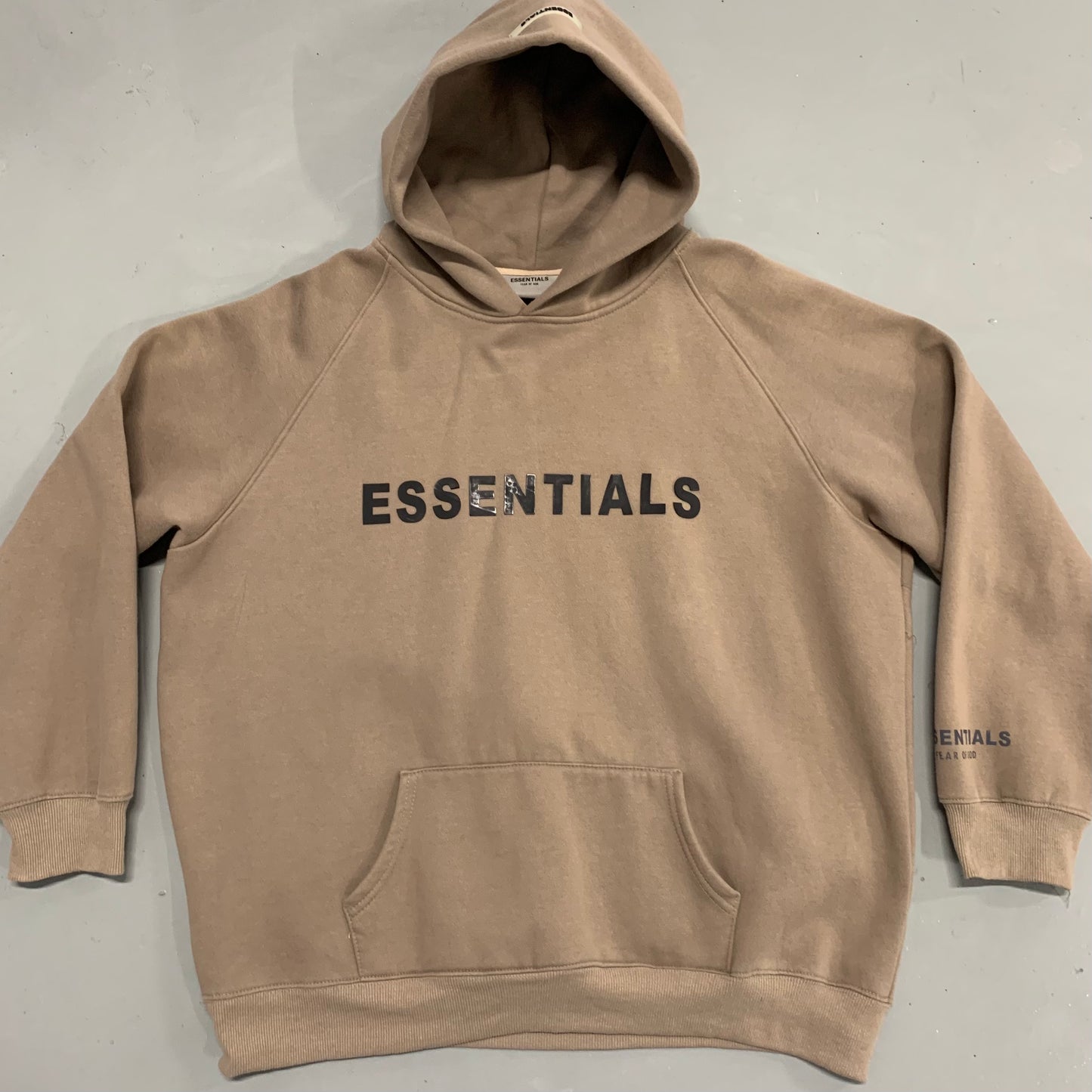 Fear of God Essentials Hoodie Taupe XL