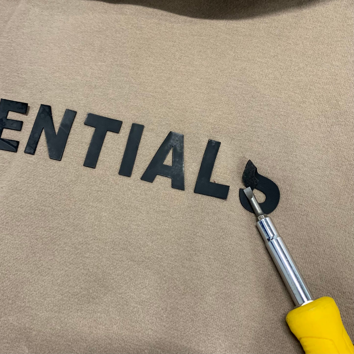 Fear of God Essentials Hoodie Taupe XL