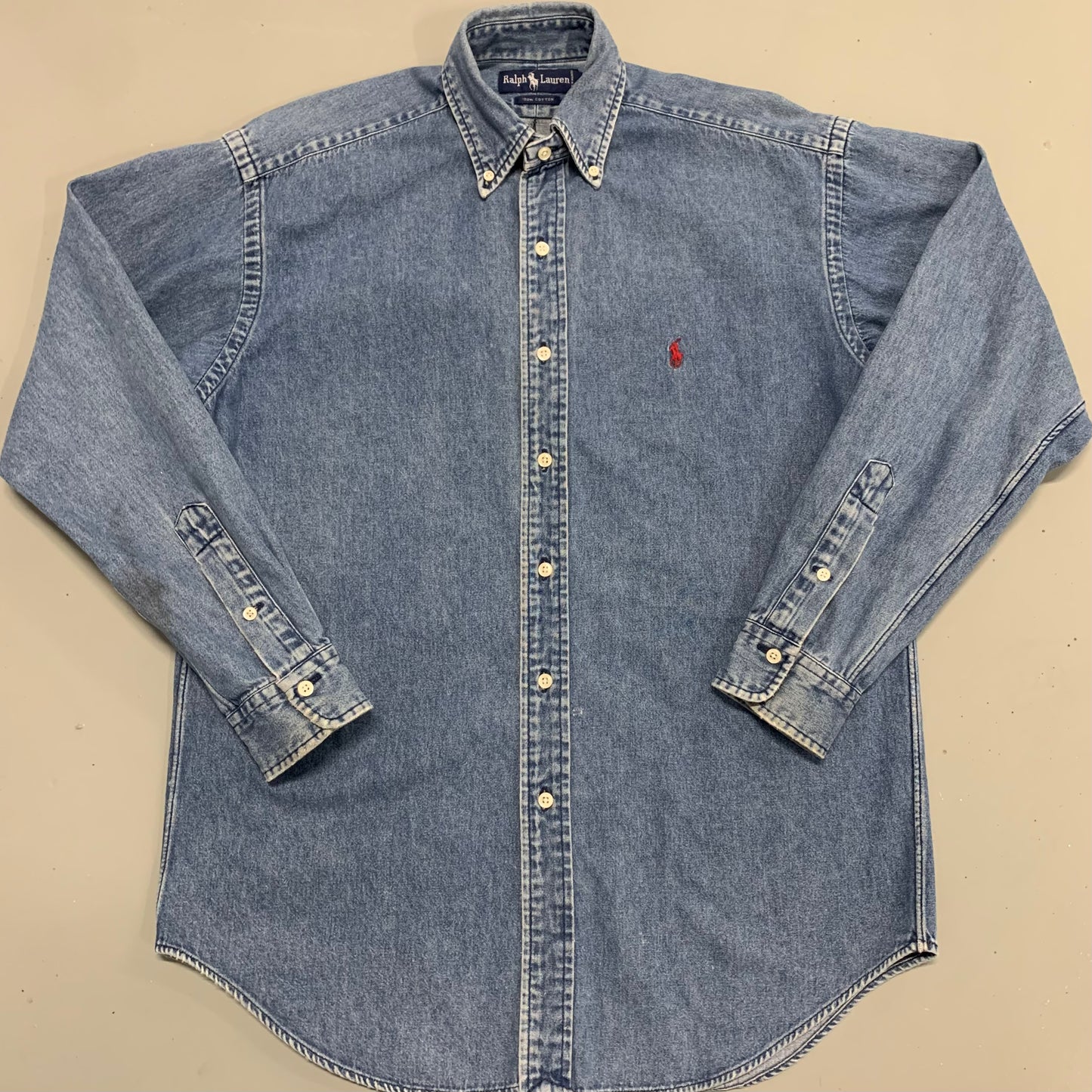 Polo RL Denim Button Shirt S