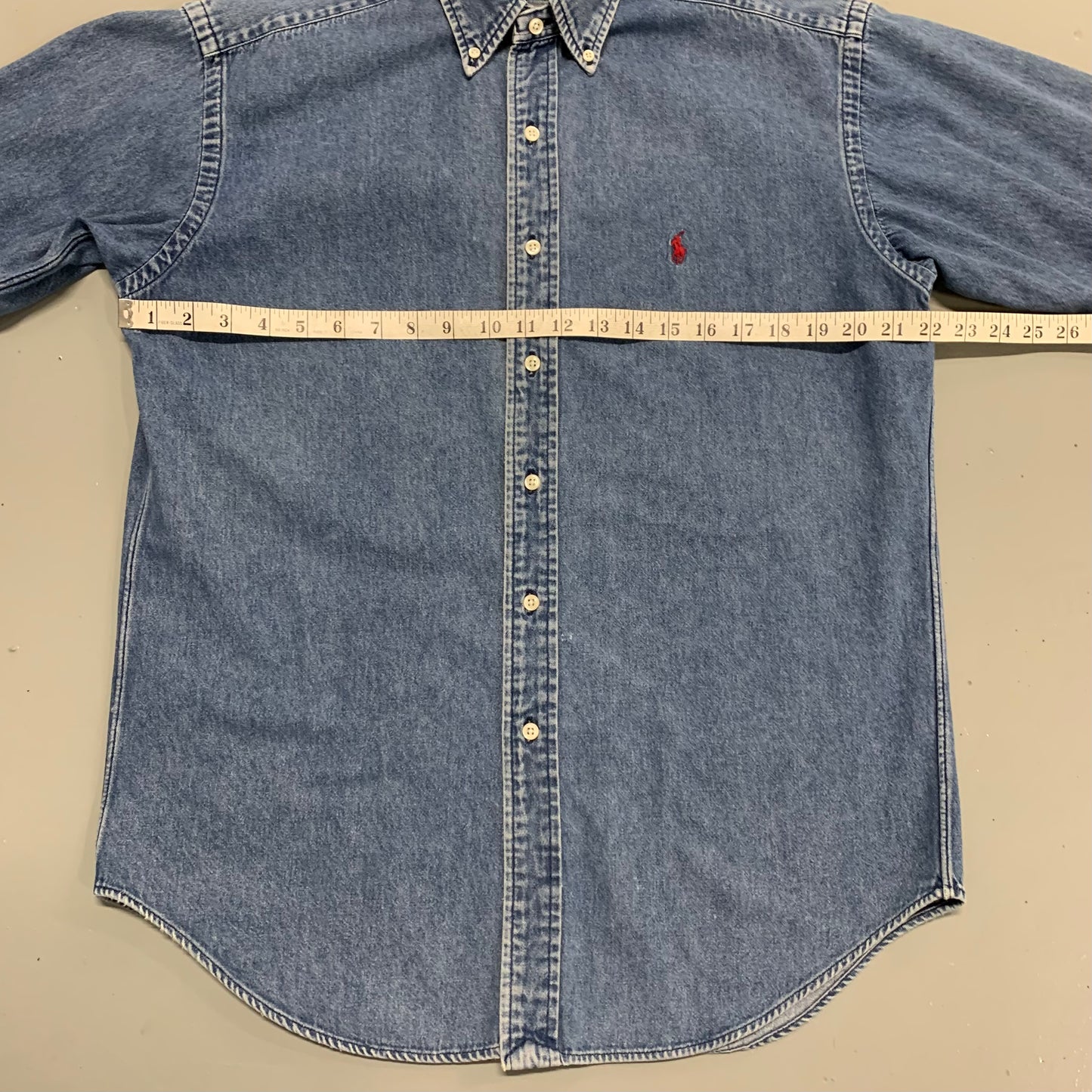 Polo RL Denim Button Shirt S