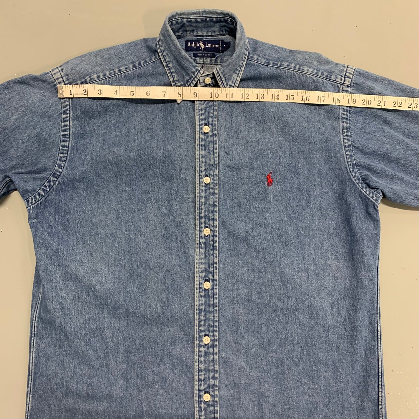 Polo RL Denim Button Shirt S