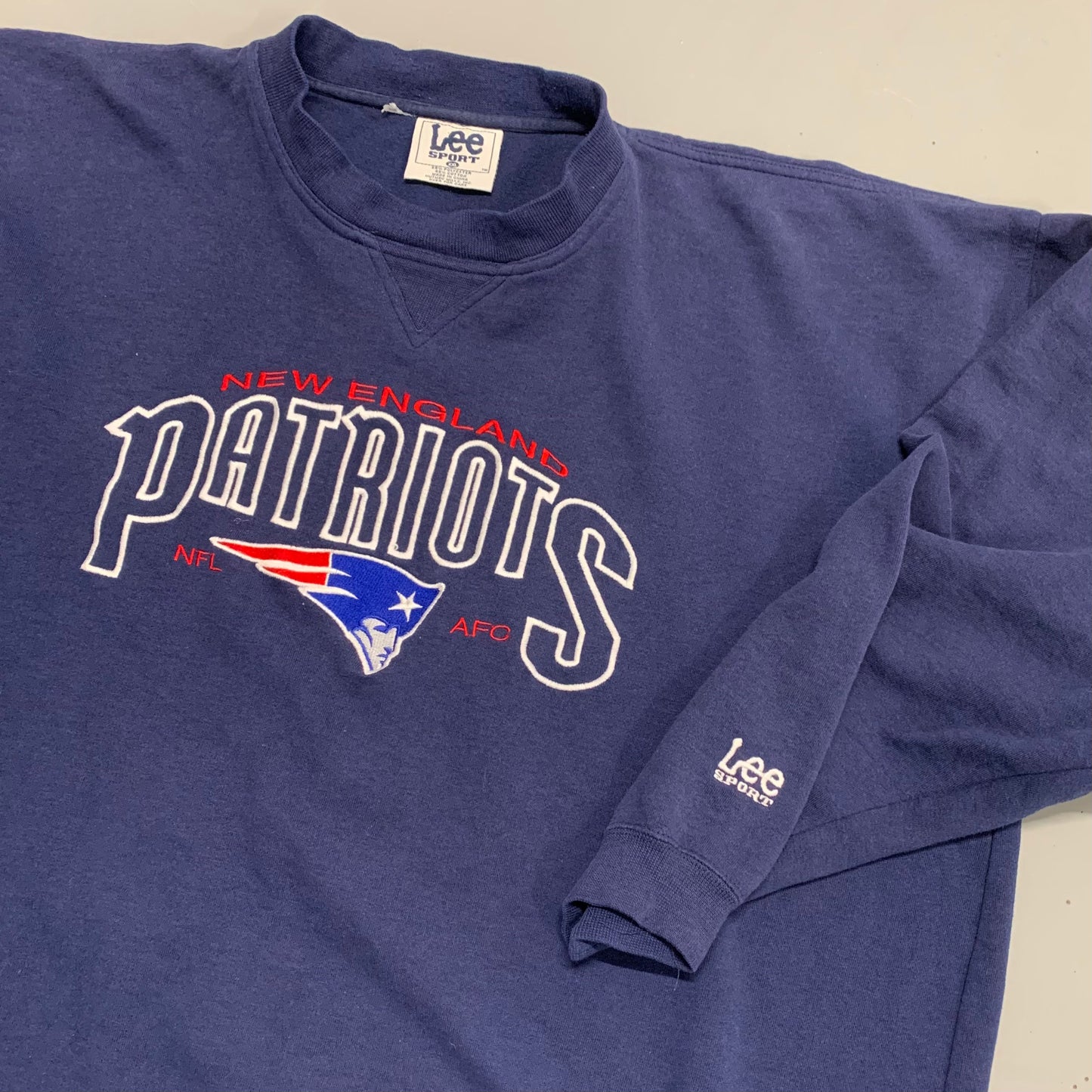 NE Patriots Crew Lee Sport 2XL