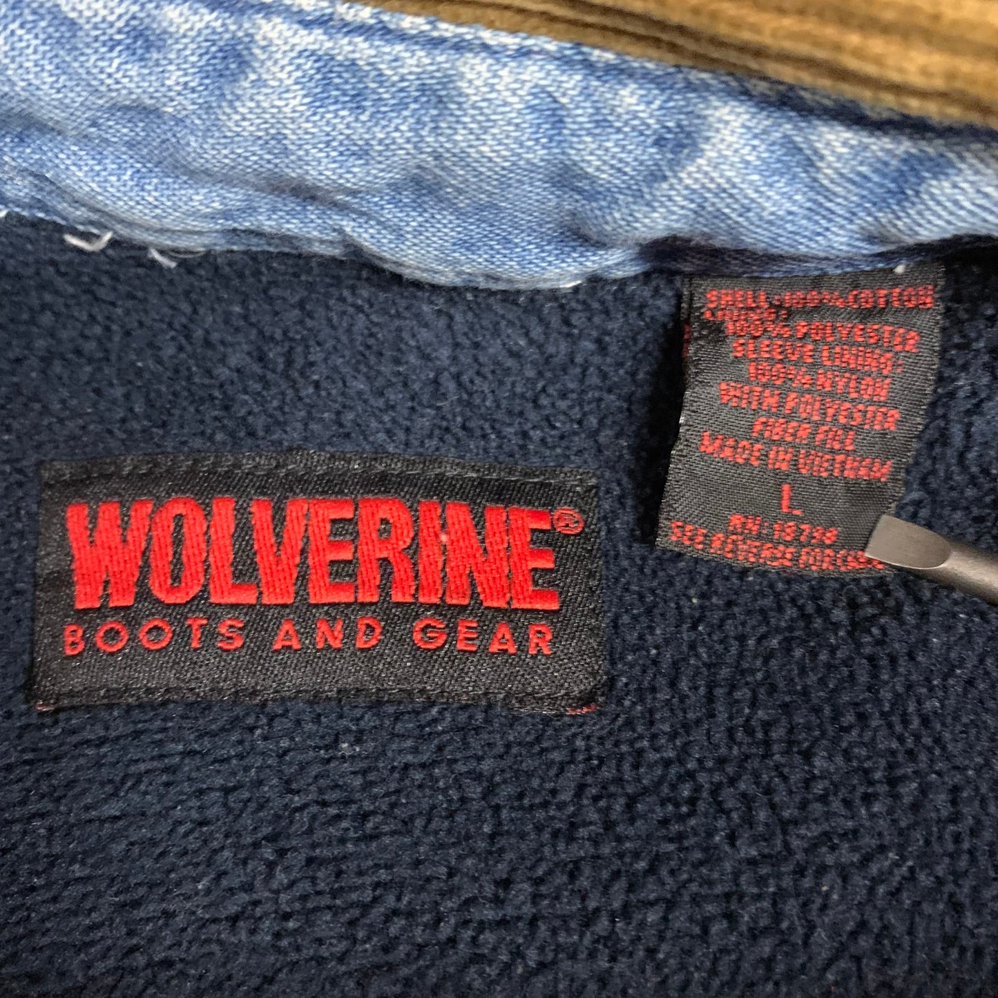 Wolverine Lined Denim Jacket L