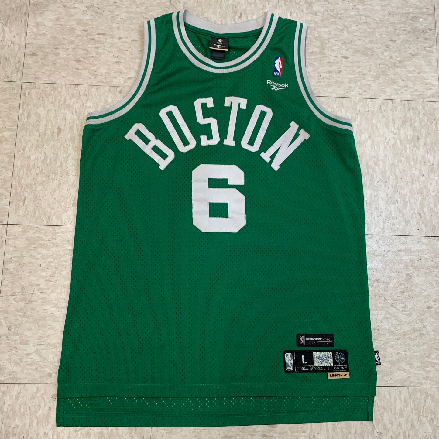 Celtics Bill Russell Reebok L