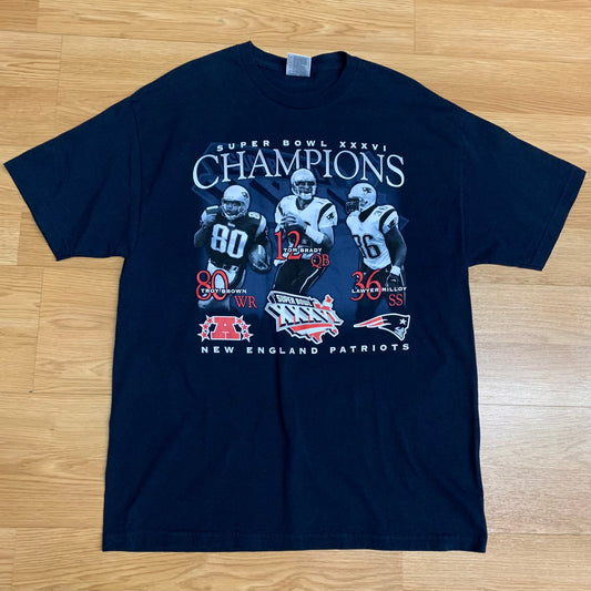 Super Bowl XXXVI Tom Brady 2002 XL