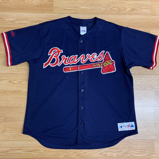 Majestic Braves Jersey 90s L