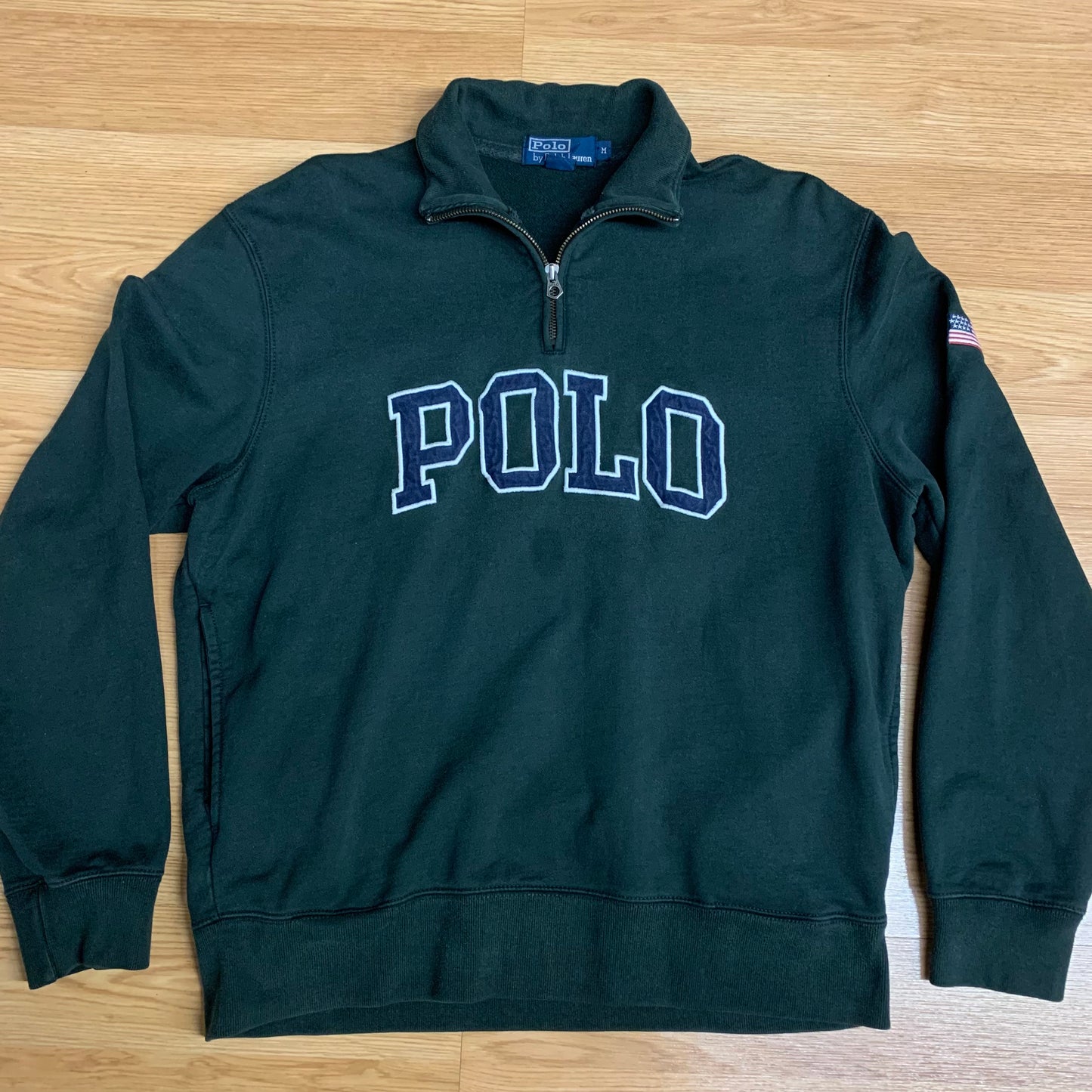 Polo RL USA Flag Green M