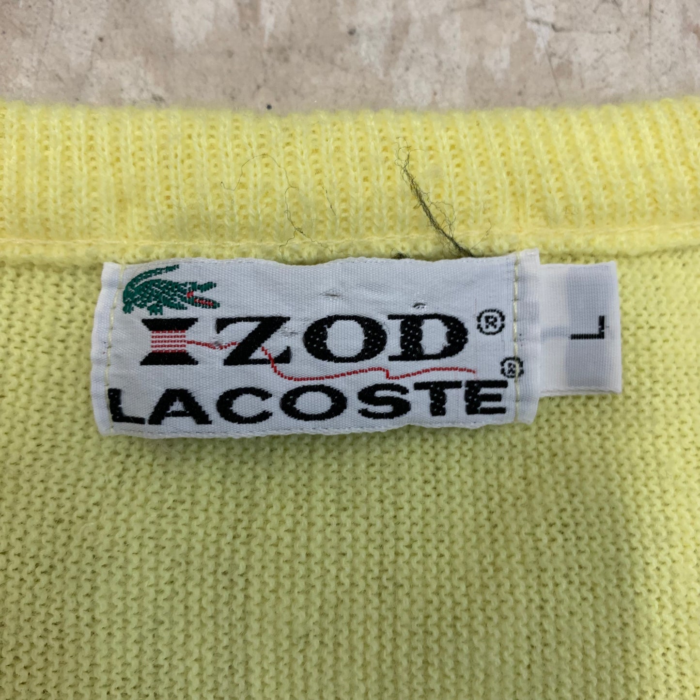 Izod Lacoste Knit Yellow L