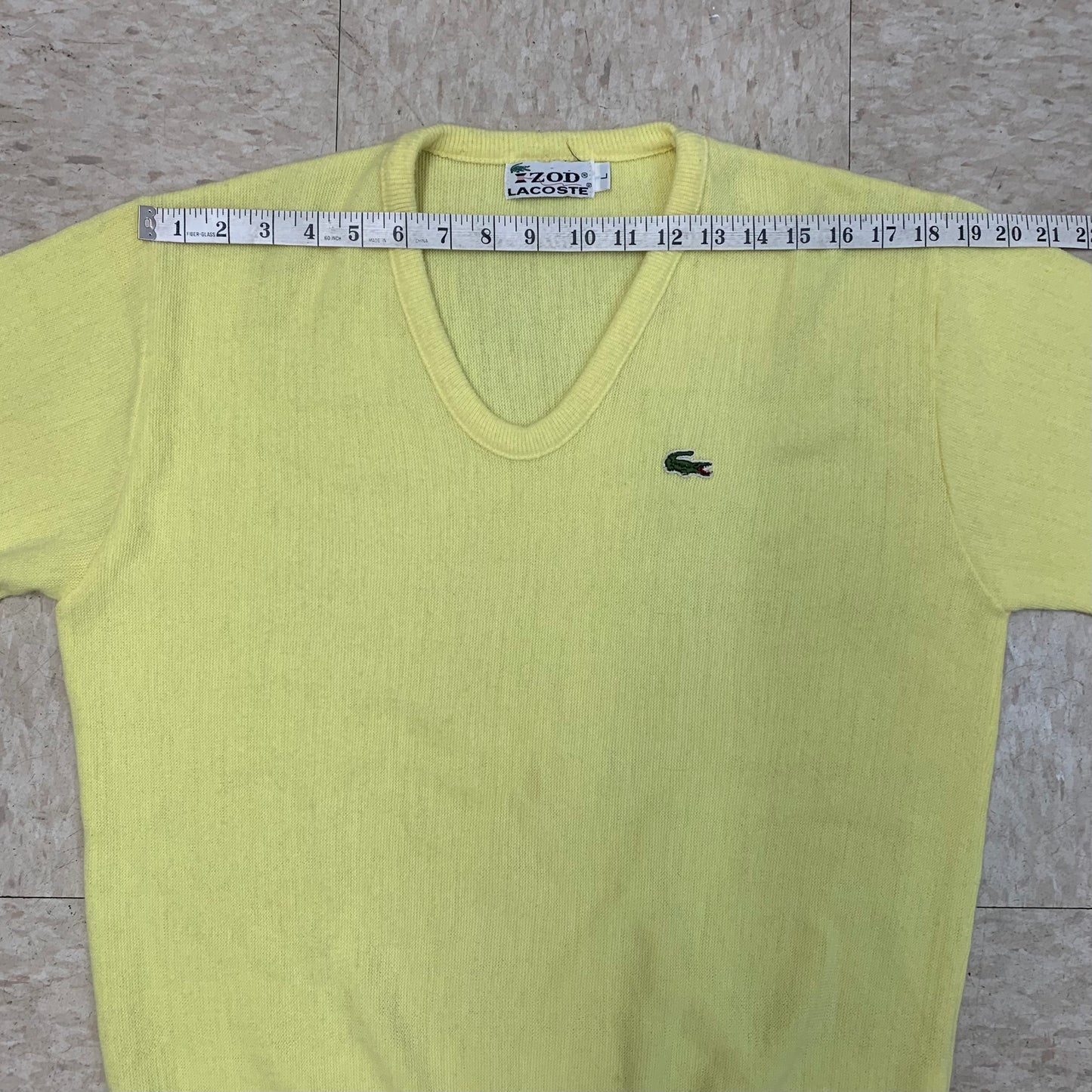 Izod Lacoste Knit Yellow L