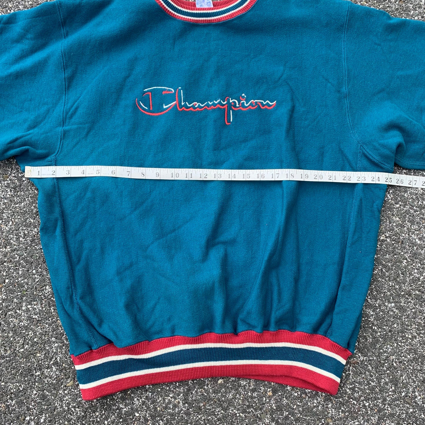 Champion RW Teal Striped XL