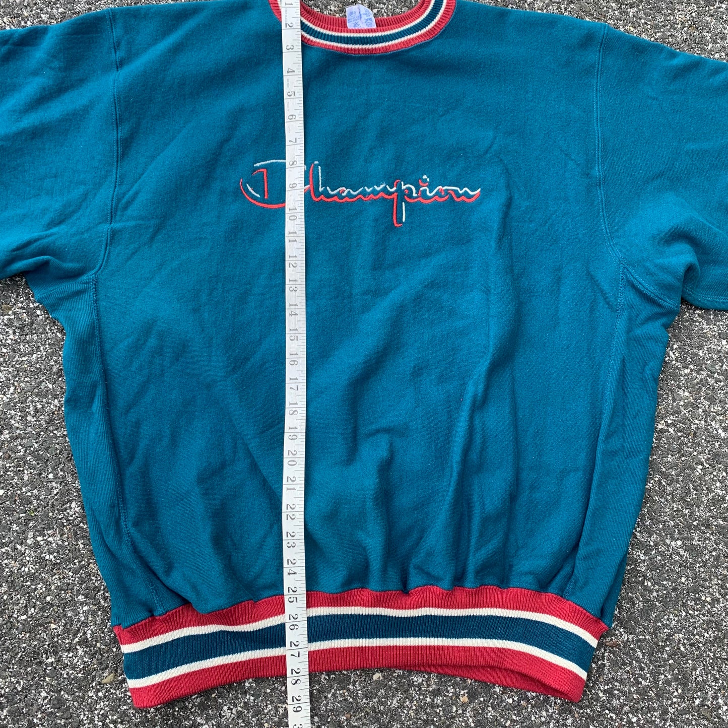 Champion RW Teal Striped XL