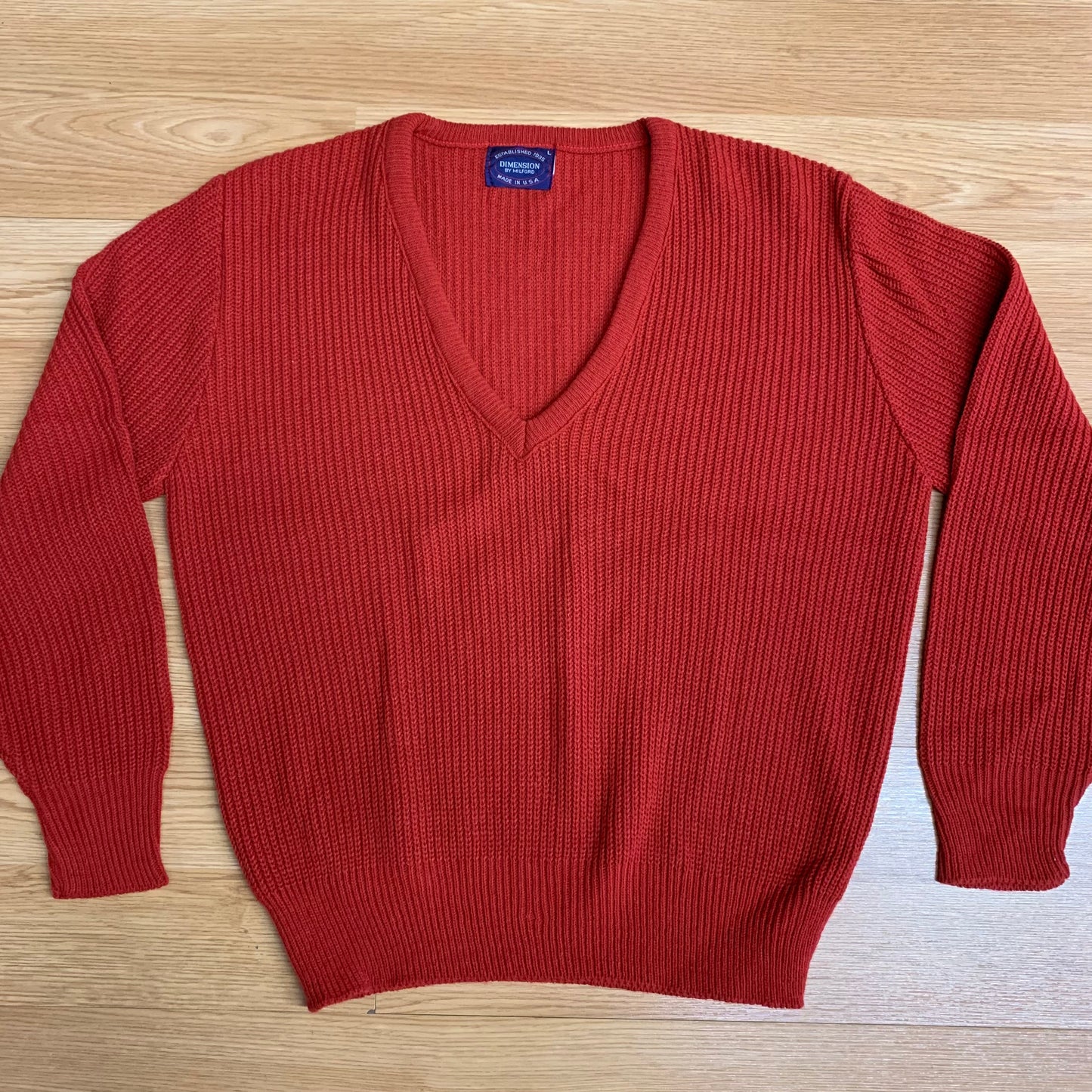 Dimensions By Milford Knit Red L