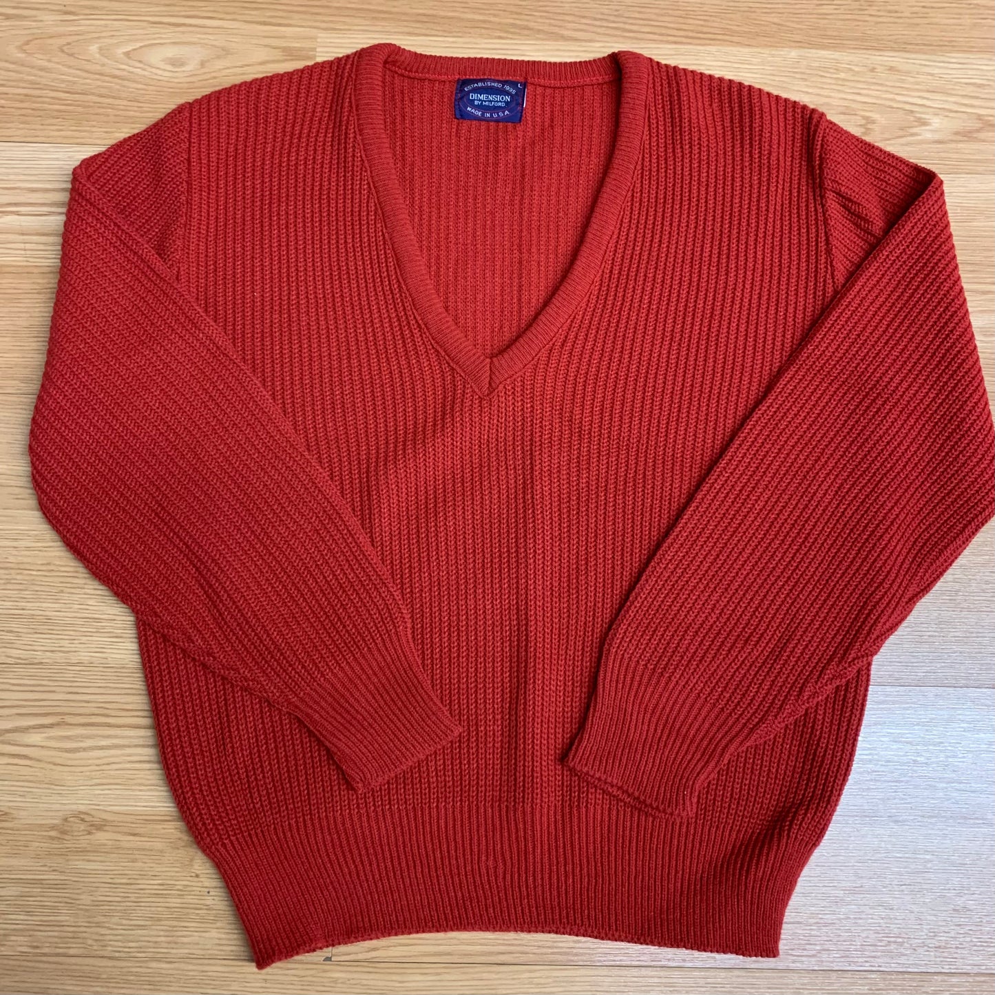 Dimensions By Milford Knit Red L