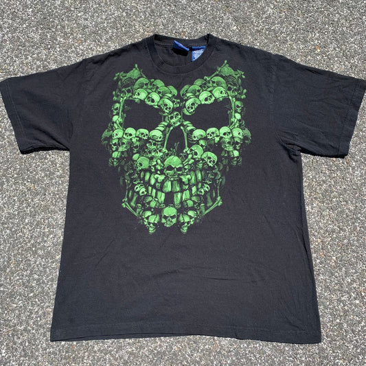 Skull Black Green L